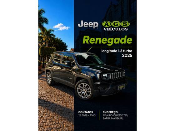 JEEP RENEGADE 1.3 T270 TURBO FLEX LONGITUDE AT6 JEEP RENEGADE 1.3 T270 TURBO FLEX LONGITUDE AT6